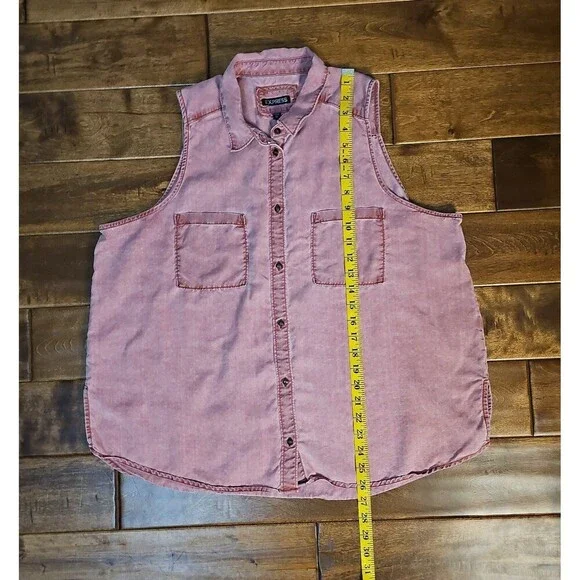 Express button up tank top size XL - Picture 7 of 11